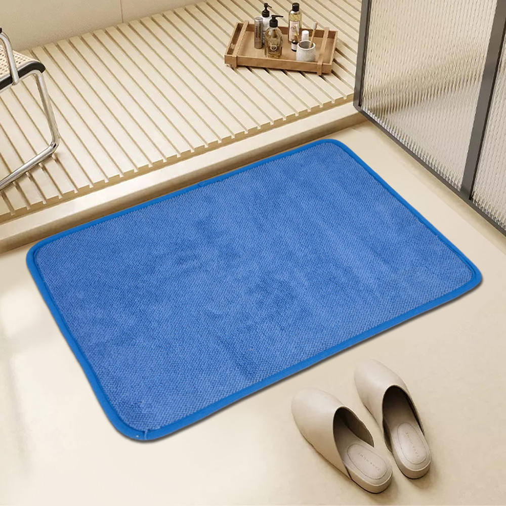 Chenille solid badematte