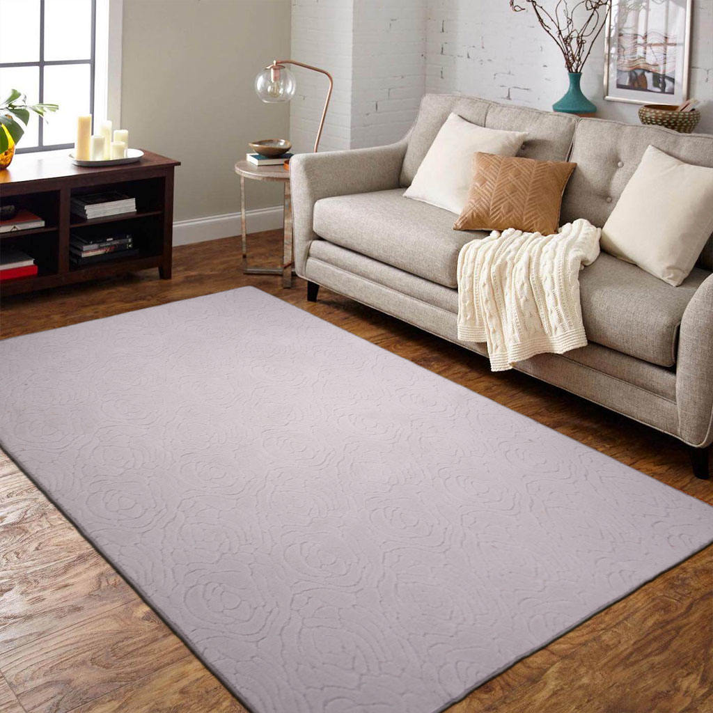 Jacquard imitasjonsull solid teppe