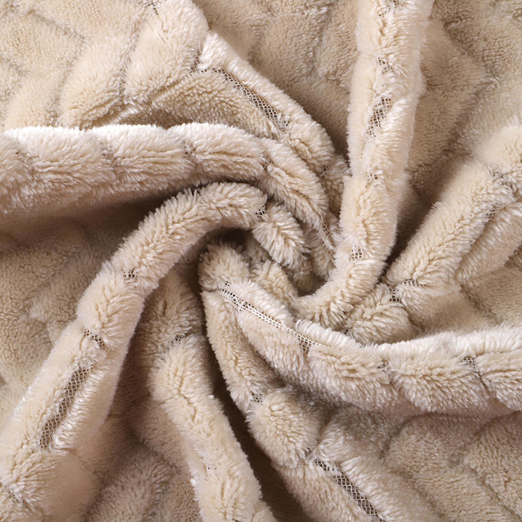 Jacquard flanell fløyelsstoff
