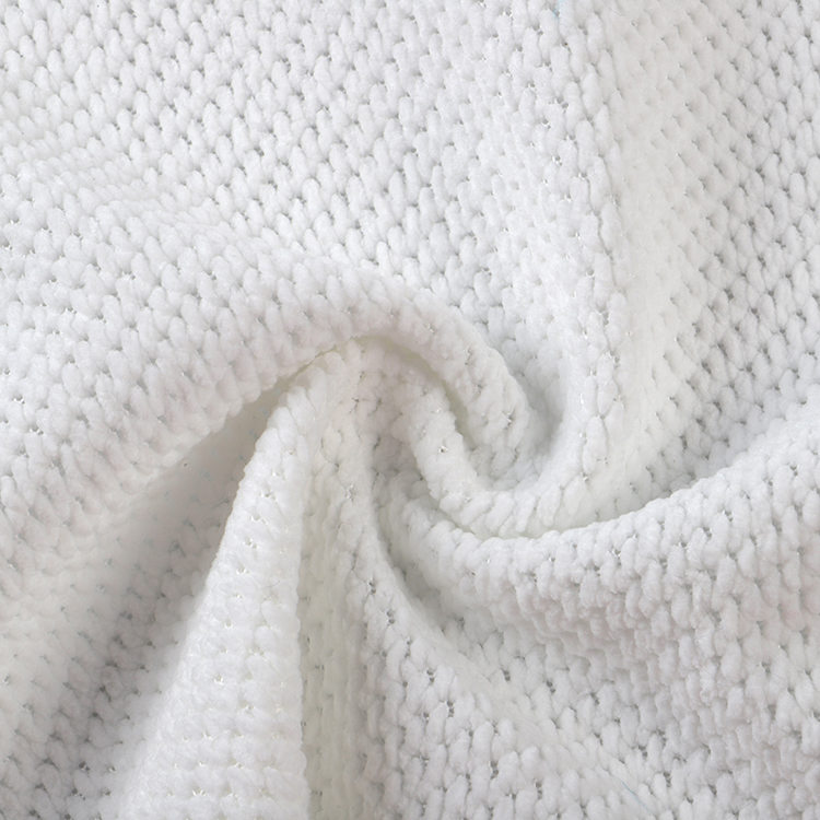 Chenille 3# 100% polyester teppe stoff